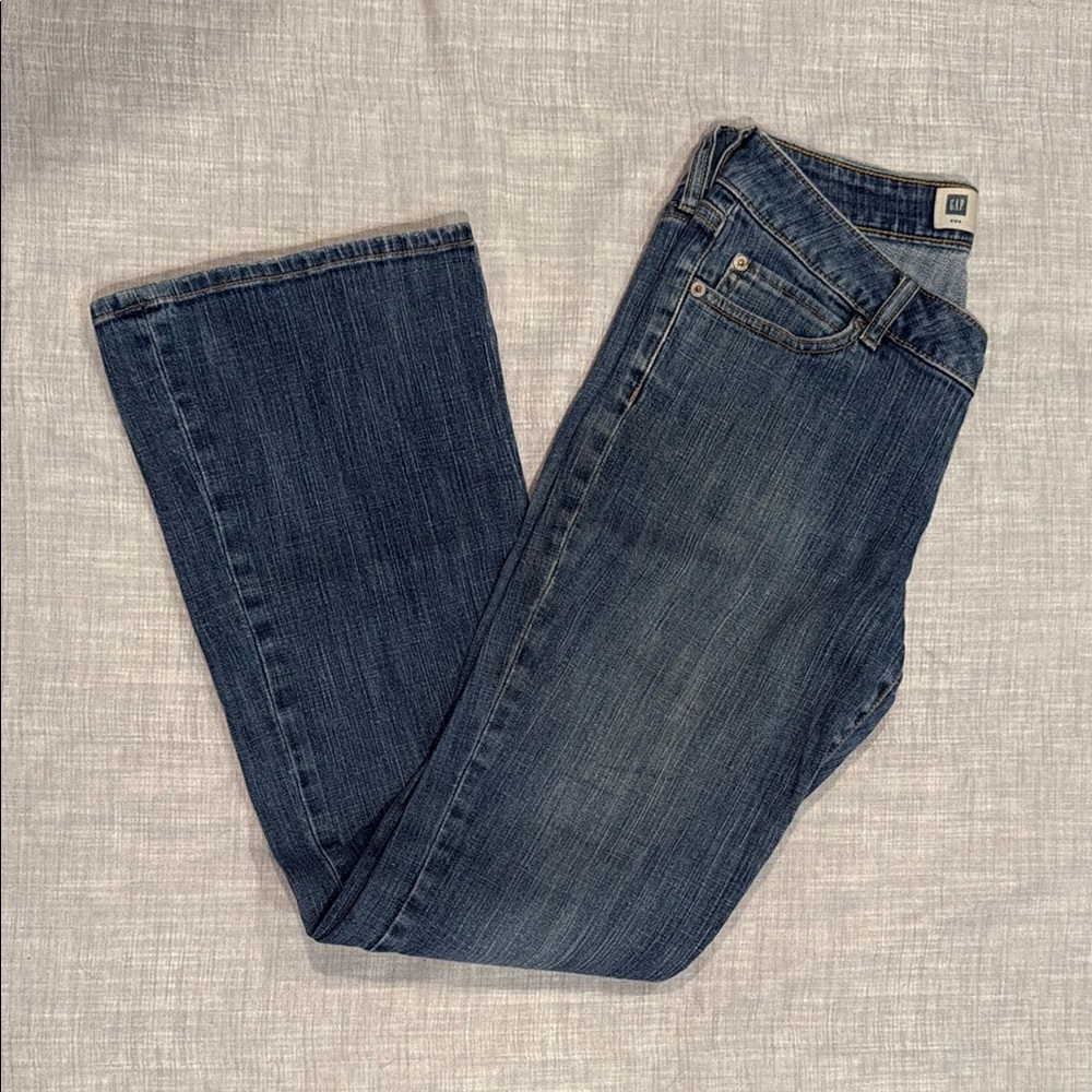 GAP Curvy Low Ride Stretch Boot Cut Jeans
